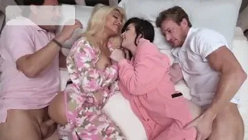 Blonde punishment after sleepover