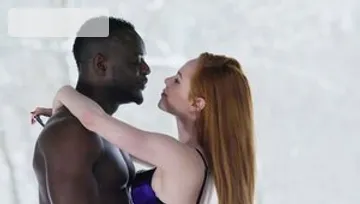 Super sensual female romantic interracial fuck