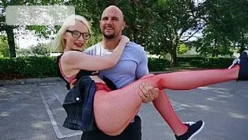 Don't Break Me: Blonde haired Alice Pink bends over porn