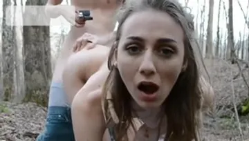 Facial in the woods
