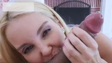 Blonde hair Aaliyah Love licks Tony Profane