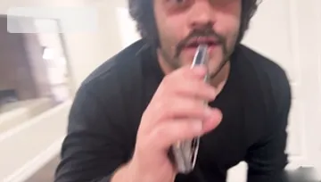 Slim Feeds Cum Into Her Open Mouth