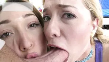 Swallowed: Sloppy cumshot accompanied by Lily Labeau