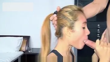 Asian slut got her pussy pounded