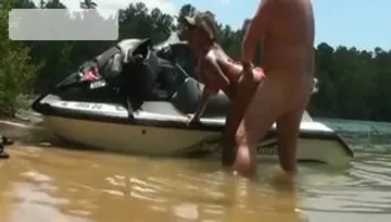 Doggy fucking outdoors