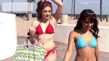 Daughter Swap: Beautiful sucks dick and fucks at the beach