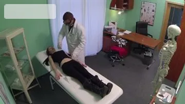 Hard nailining escorted by doctor