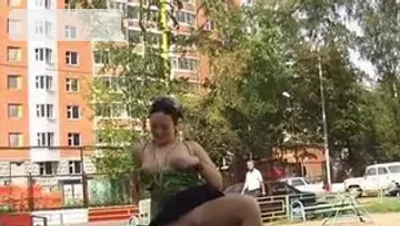 Girl loves rough nailing