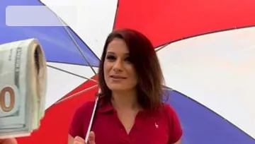 StreetBlowjobs - Shaved pussy Jayden Riley pickup in the car