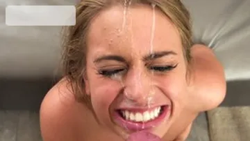 Tight blonde babe lusts cumshot