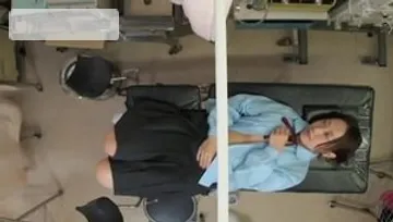 Asian masturbation with dildo