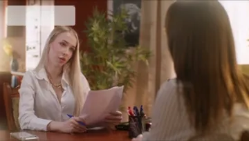 Office Interview Turns Into Hardcore Lesbo Sex