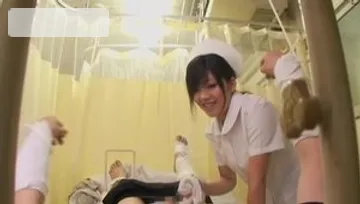 Asian nurse enjoys hard nailining
