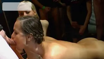 Very kinky european brunette feels up to hard ramming