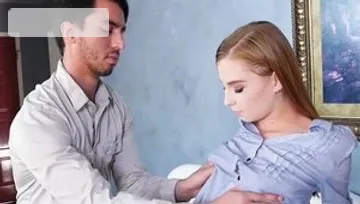 Hairy teen chick Ava Parker rough fingering in HD