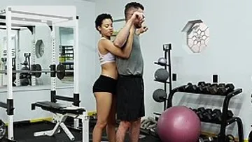 The Real Workout: Rough sex together with ebony Amethyst Banks