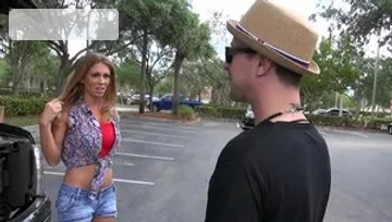 MILFHunter - April Mae in tandem with Jessy Jones blowjob