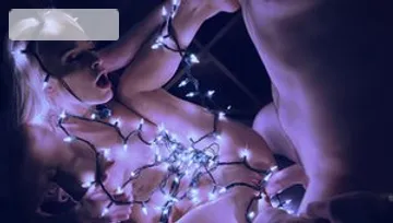 Young amateur stroking on the Christmas HD