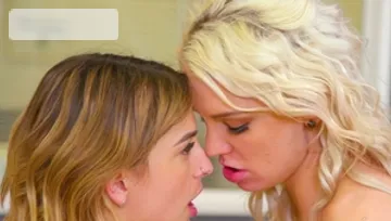 All Girl Massage: Kristen Shimmies Under Table