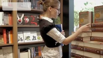 Pigtailed nerd lusts orgasm