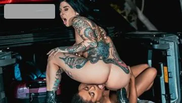 DigitalPlayground: Inked Joanna Angel receives masturbating