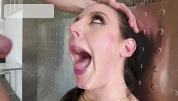 VogoV.com: Rough dick sucking with busty neighbor